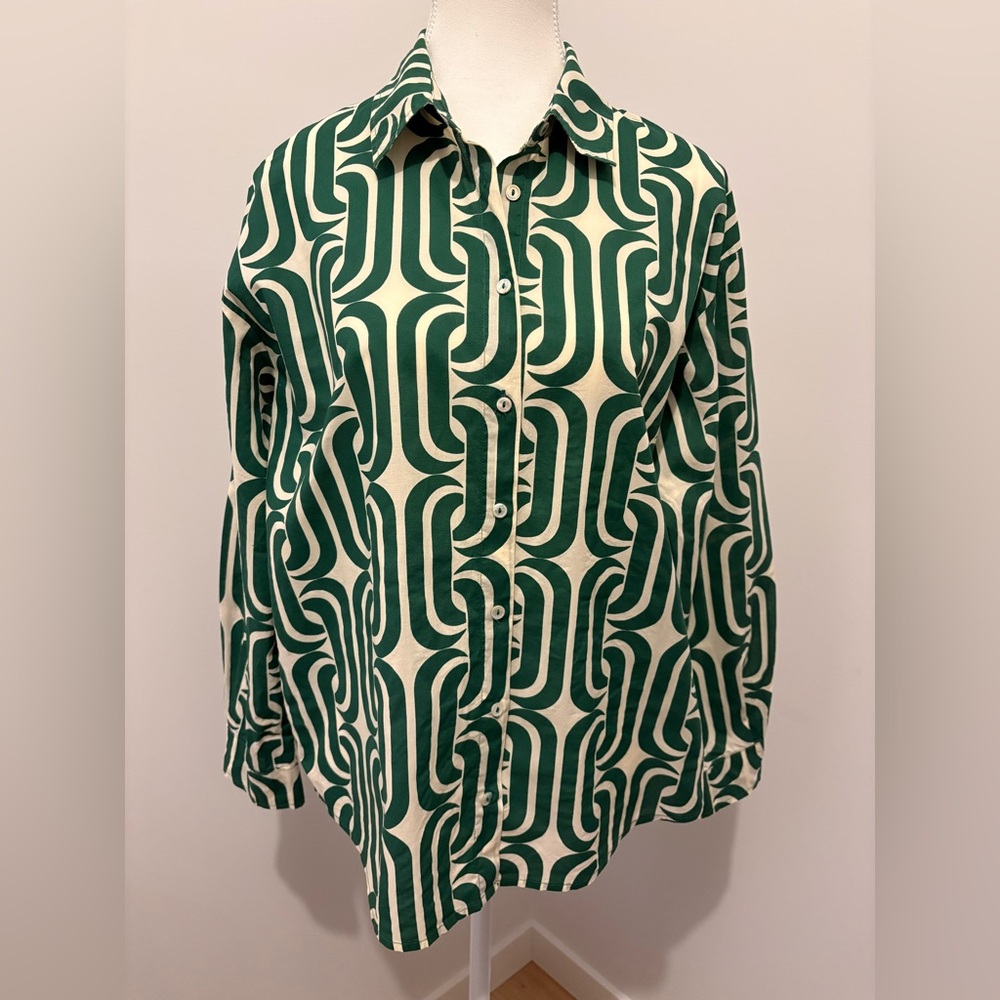 Velvet by G&S Geometric Pattern Shirt